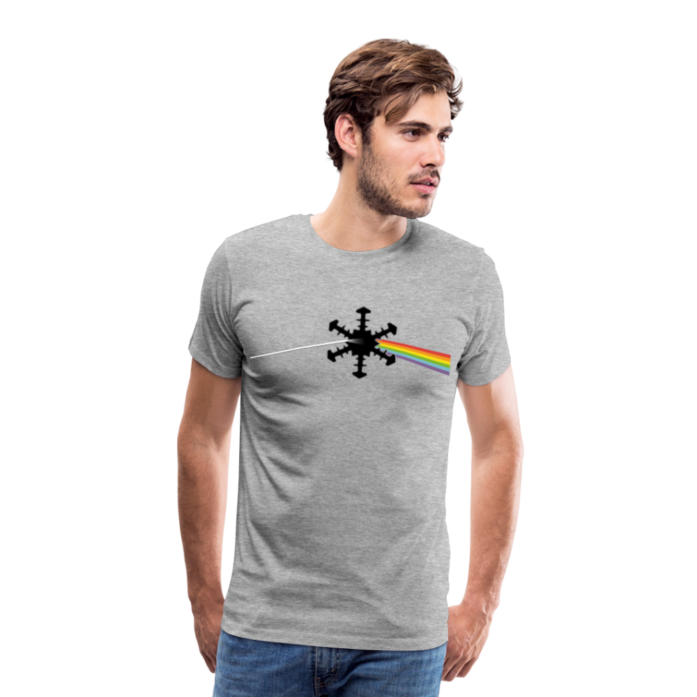 SnowBrains "Dark Side of the Snow" Men's Premium T-Shirt - heather gray