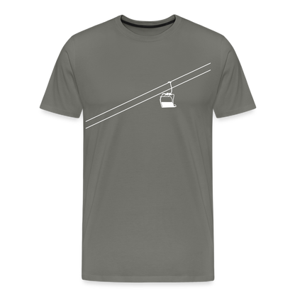 SnowBrains "Chairlift" Men's Premium T-Shirt - asphalt gray