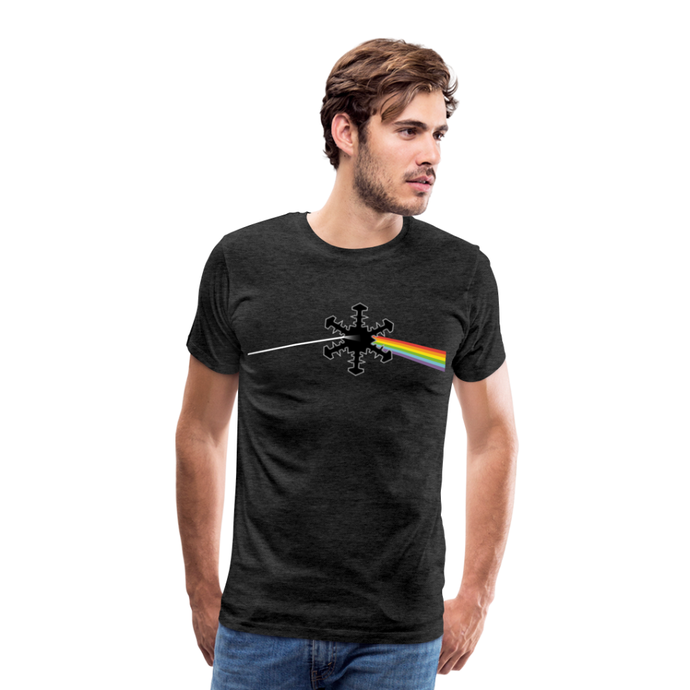 SnowBrains "Dark Side of the Snow" Men's Premium T-Shirt - charcoal grey