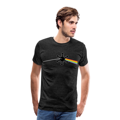 SnowBrains "Dark Side of the Snow" Men's Premium T-Shirt - charcoal grey