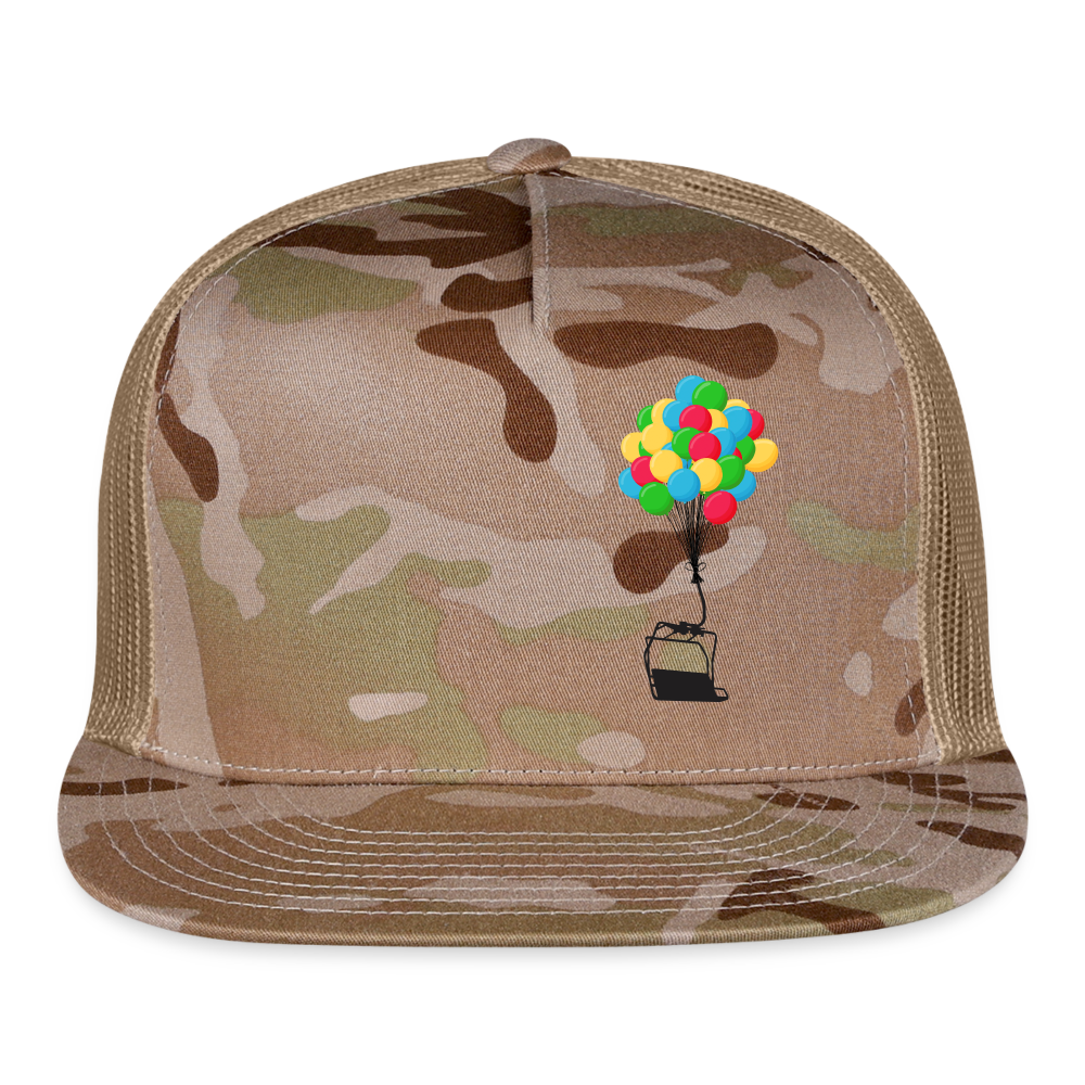 SnowBrains "Balloon Chair" Trucker Cap - MultiCam\tan