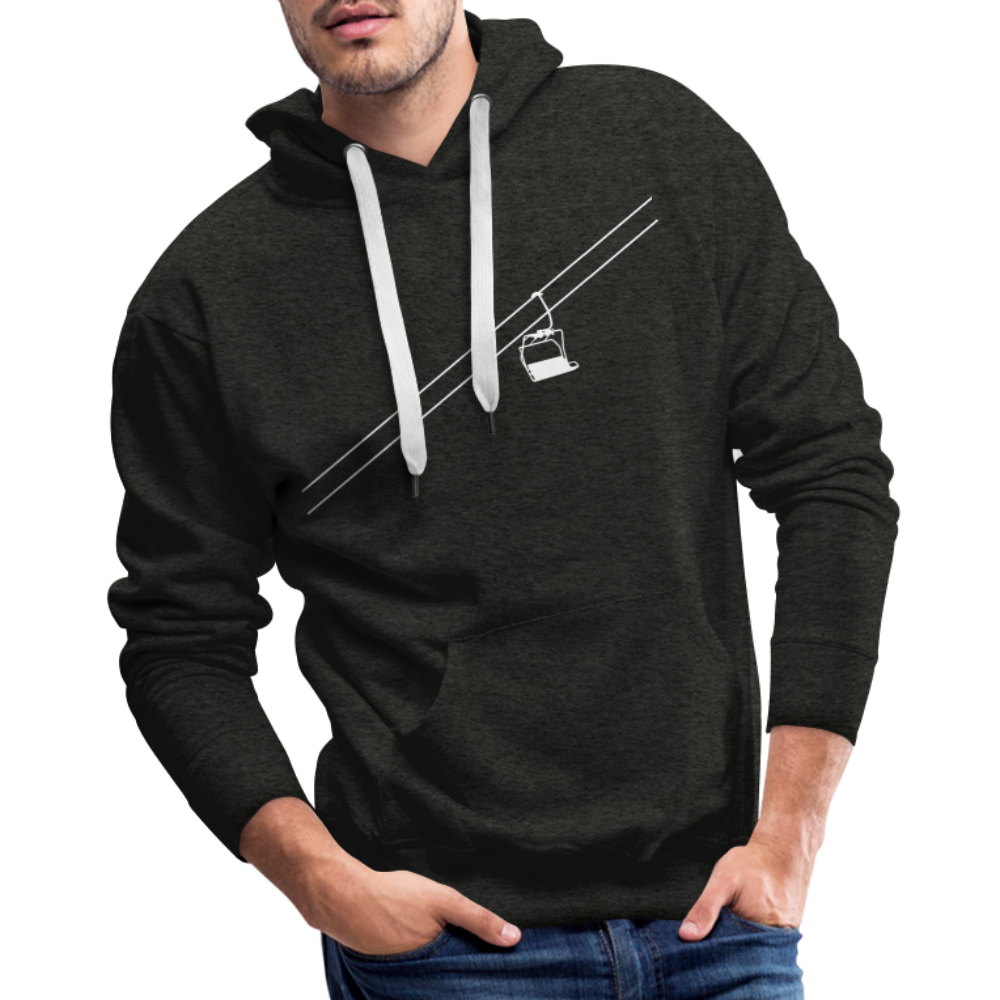 SnowBrains 'Chairlift' Men’s Premium Hoodie - charcoal grey