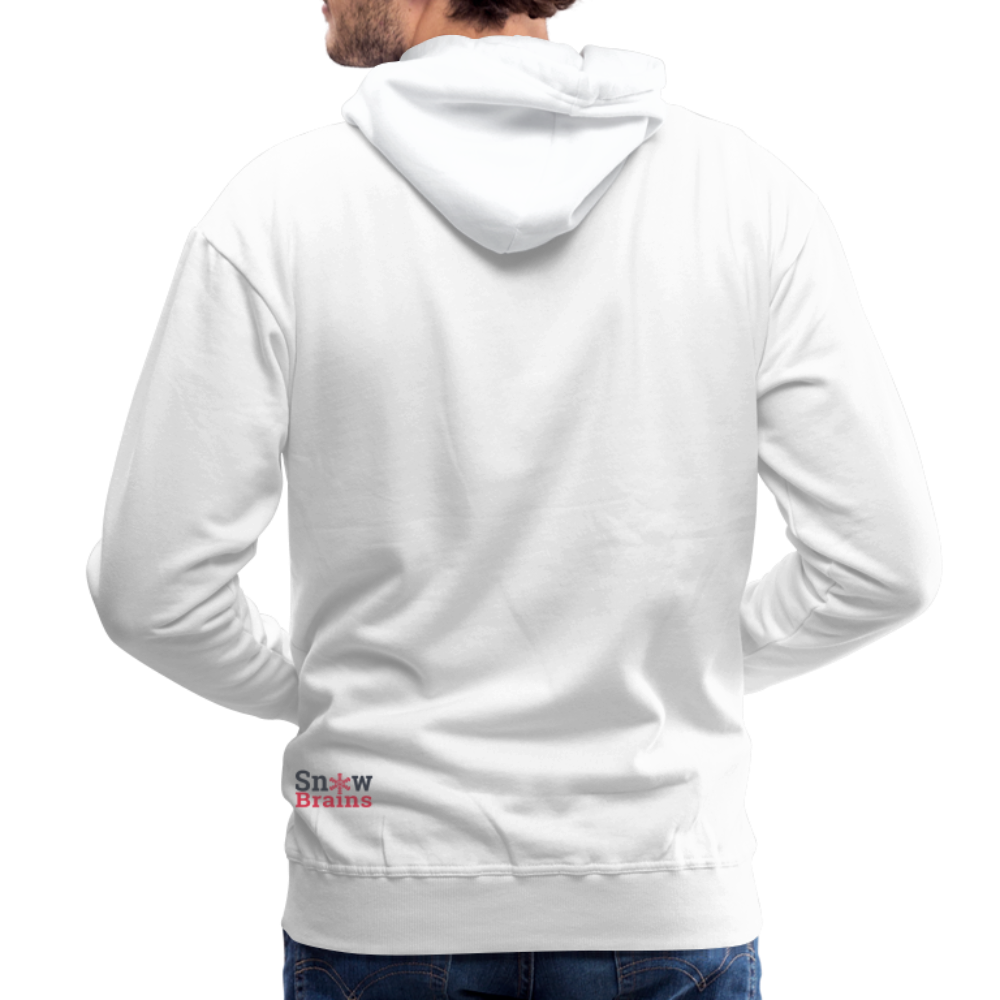 SnowBrains "Dark Side of the Snow" Men’s Hoodie - white