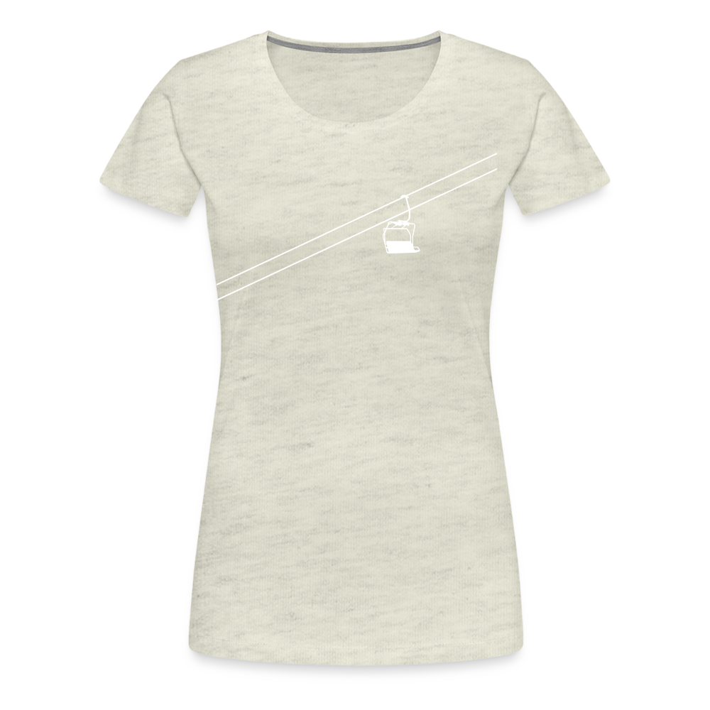 SnowBrains 'Chairlift' Women’s Premium T-Shirt - heather oatmeal