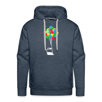 SnowBrains "Balloon Chair" Men’s Premium Hoodie - heather denim