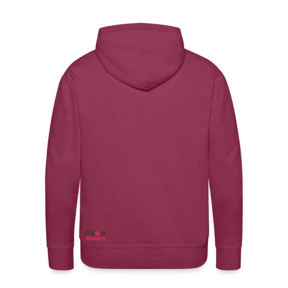 SnowBrains "Dark Side of the Snow" Men’s Hoodie - burgundy