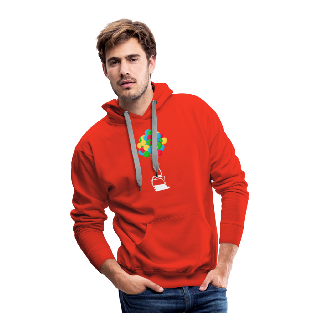 SnowBrains "Balloon Chair" Men’s Premium Hoodie - red