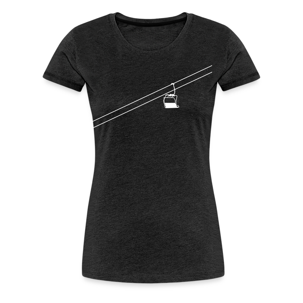 SnowBrains 'Chairlift' Women’s Premium T-Shirt - charcoal grey