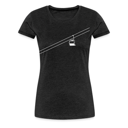 SnowBrains 'Chairlift' Women’s Premium T-Shirt - charcoal grey