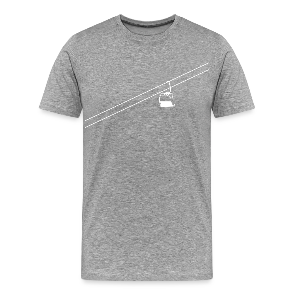 SnowBrains "Chairlift" Men's Premium T-Shirt - heather gray