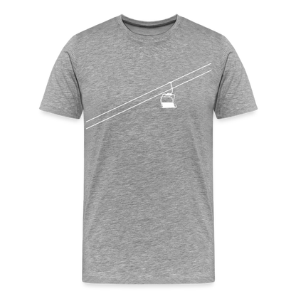 SnowBrains "Chairlift" Men's Premium T-Shirt - heather gray