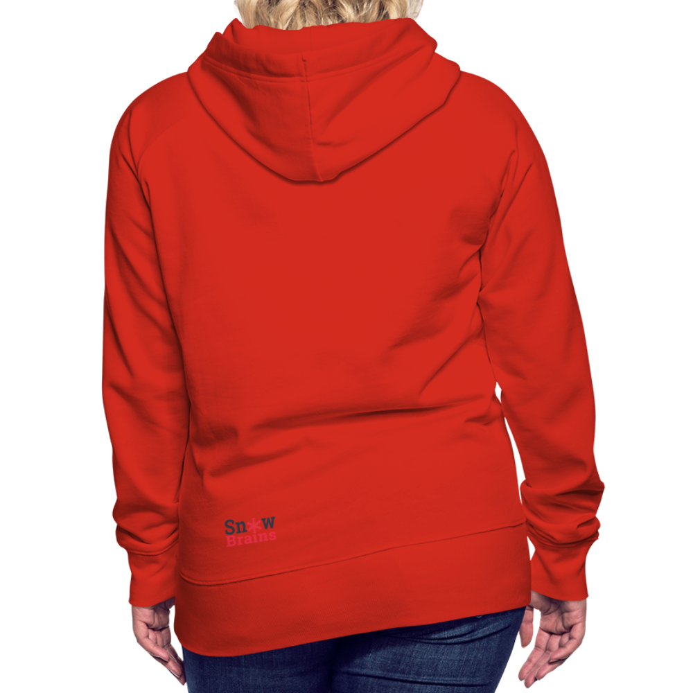 SnowBrains 'Chairlift' Women’s Premium Hoodie - red