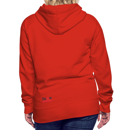 SnowBrains 'Chairlift' Women’s Premium Hoodie - red