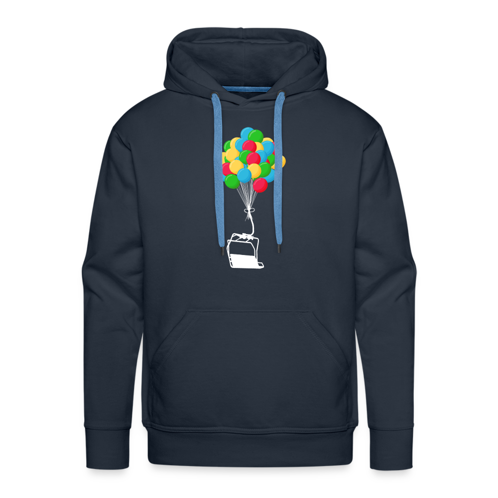 SnowBrains "Balloon Chair" Men’s Premium Hoodie - navy