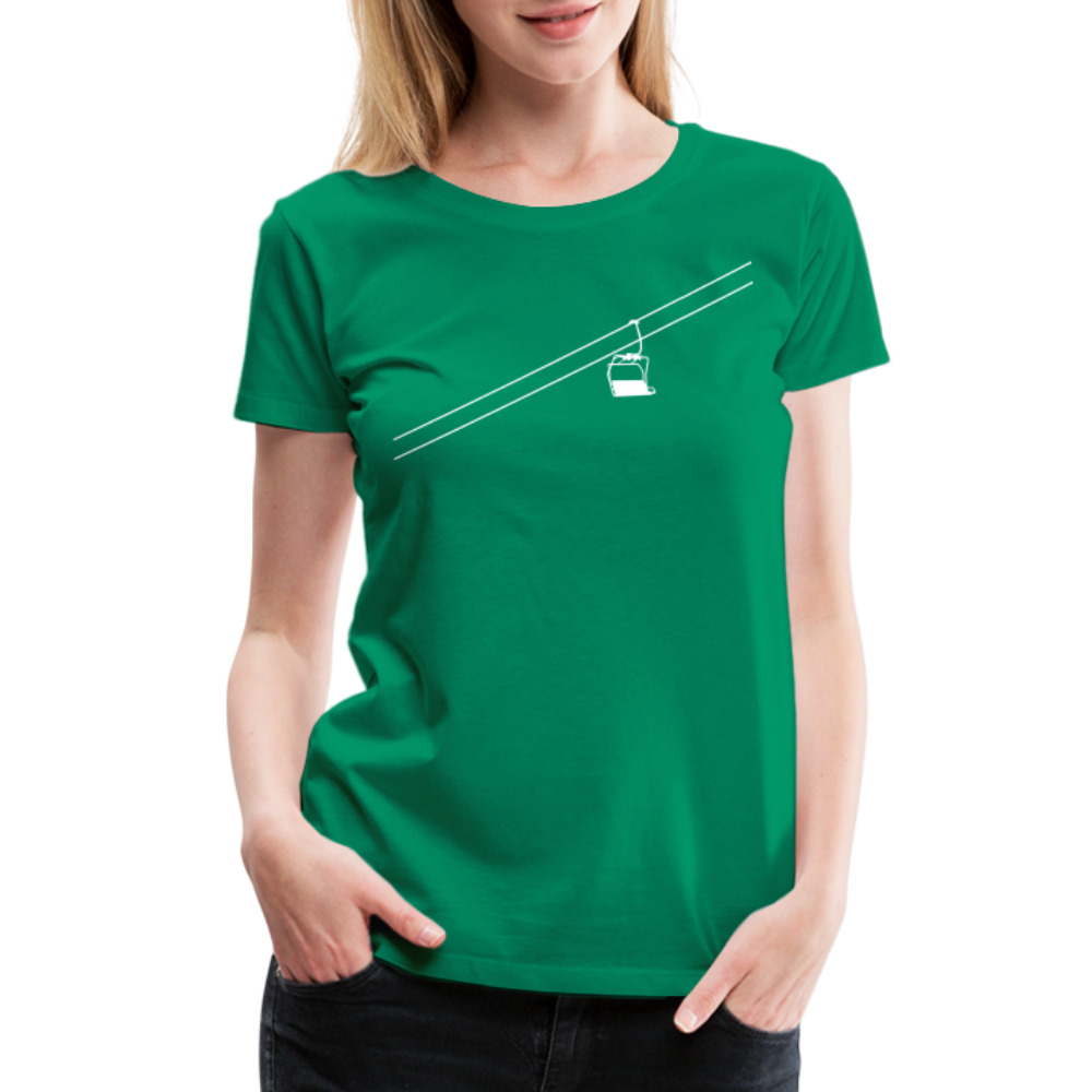 SnowBrains 'Chairlift' Women’s Premium T-Shirt - kelly green