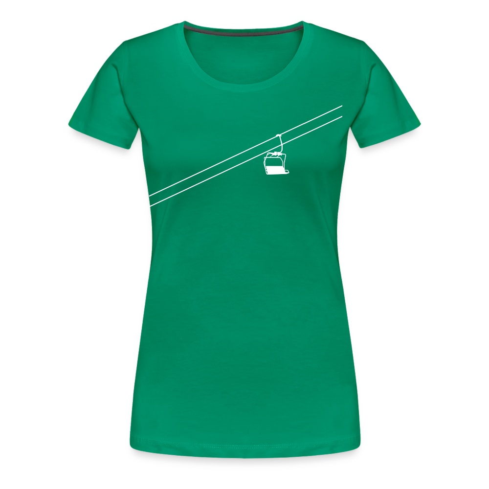 SnowBrains 'Chairlift' Women’s Premium T-Shirt - kelly green