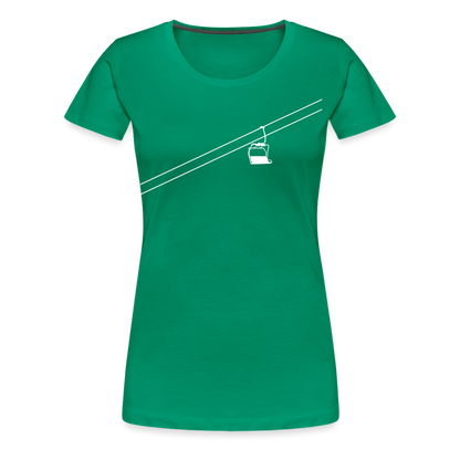 SnowBrains 'Chairlift' Women’s Premium T-Shirt - kelly green