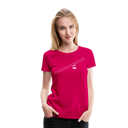 SnowBrains 'Chairlift' Women’s Premium T-Shirt - dark pink