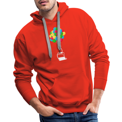 SnowBrains "Balloon Chair" Men’s Premium Hoodie - red