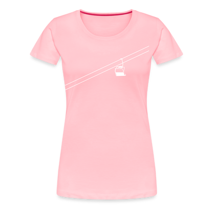 SnowBrains 'Chairlift' Women’s Premium T-Shirt - pink