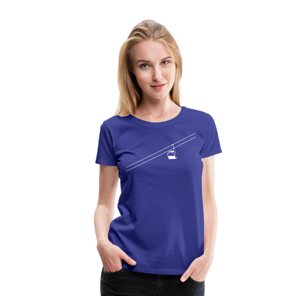 SnowBrains 'Chairlift' Women’s Premium T-Shirt - royal blue