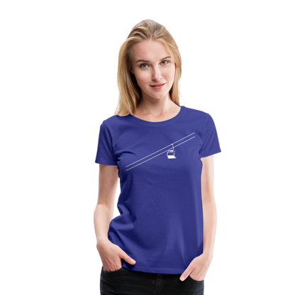 SnowBrains 'Chairlift' Women’s Premium T-Shirt - royal blue