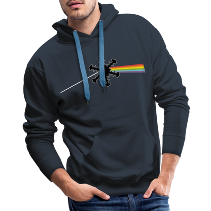 SnowBrains "Dark Side of the Snow" Men’s Hoodie - navy