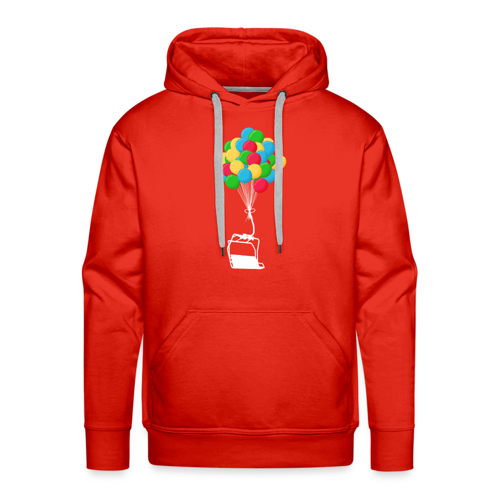 SnowBrains "Balloon Chair" Men’s Premium Hoodie - red