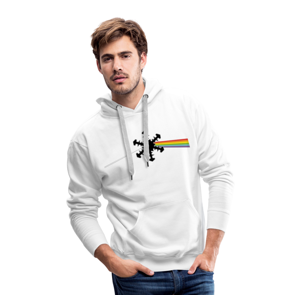 SnowBrains "Dark Side of the Snow" Men’s Hoodie - white