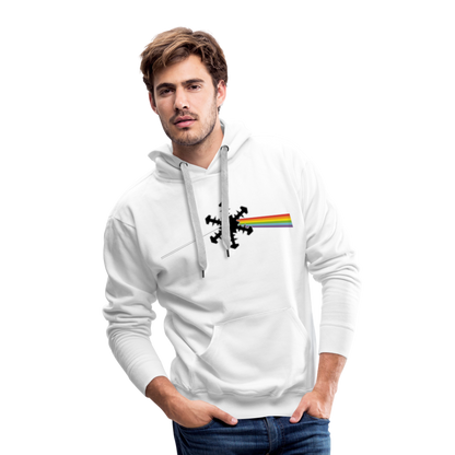 SnowBrains "Dark Side of the Snow" Men’s Hoodie - white