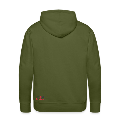 SnowBrains "Dark Side of the Snow" Men’s Hoodie - olive green