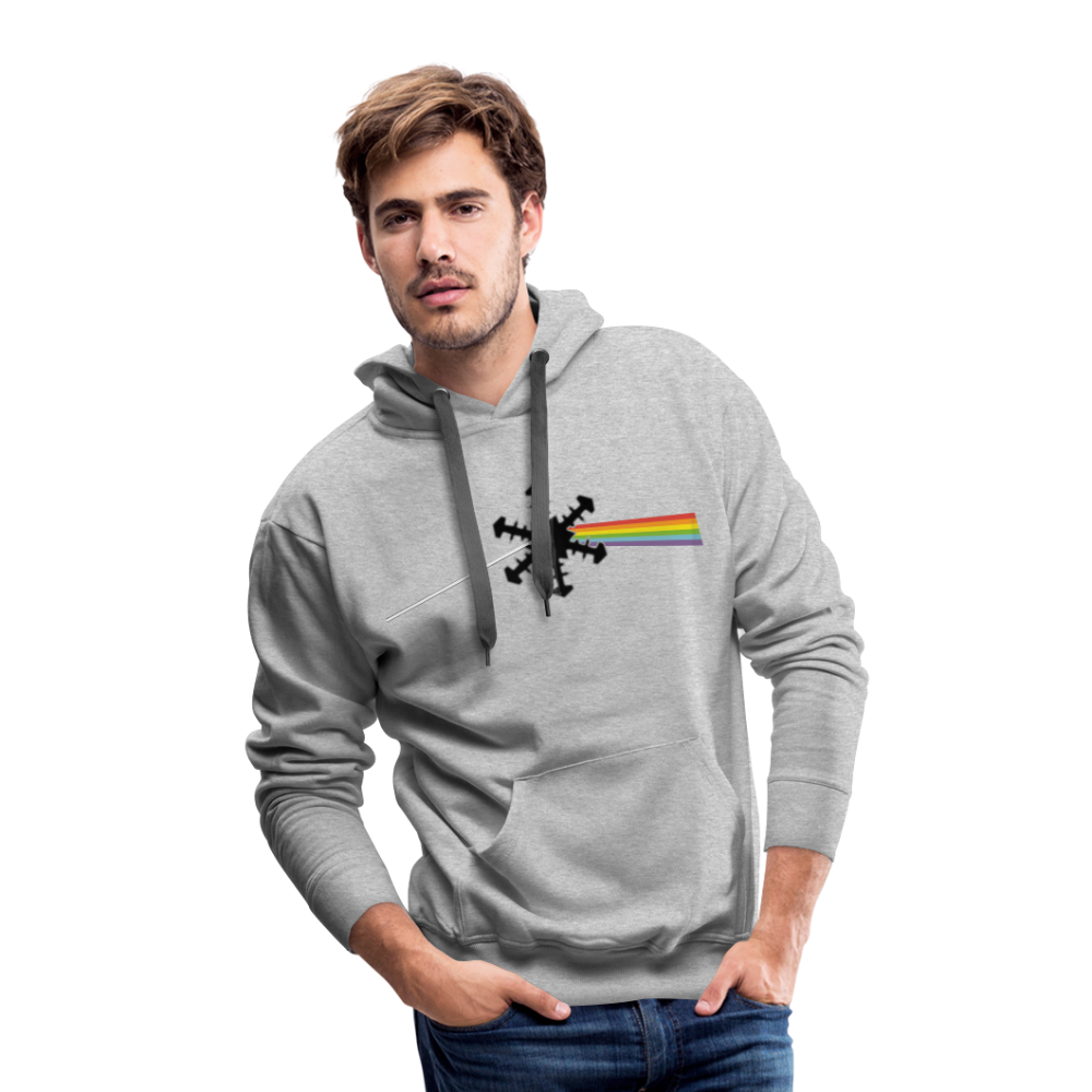 SnowBrains "Dark Side of the Snow" Men’s Hoodie - heather grey