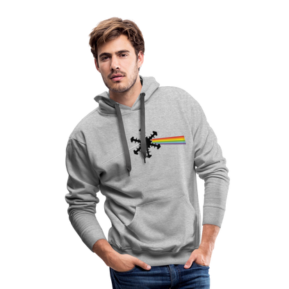 SnowBrains "Dark Side of the Snow" Men’s Hoodie - heather grey