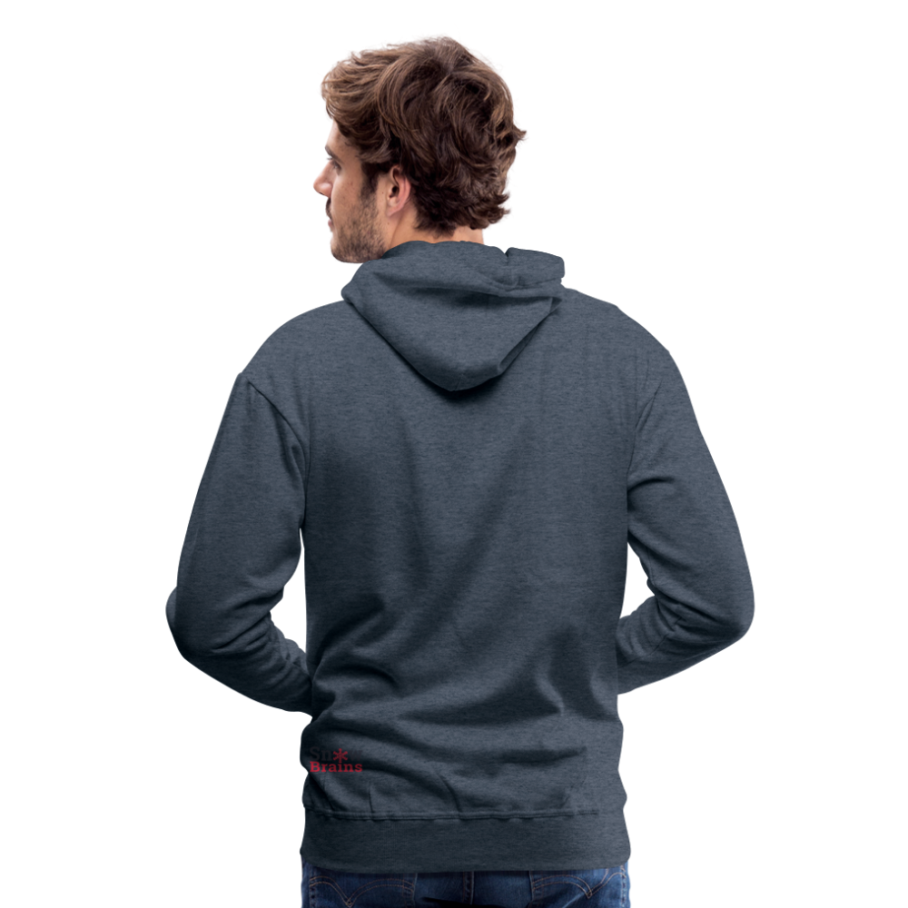 SnowBrains "Dark Side of the Snow" Men’s Hoodie - heather denim