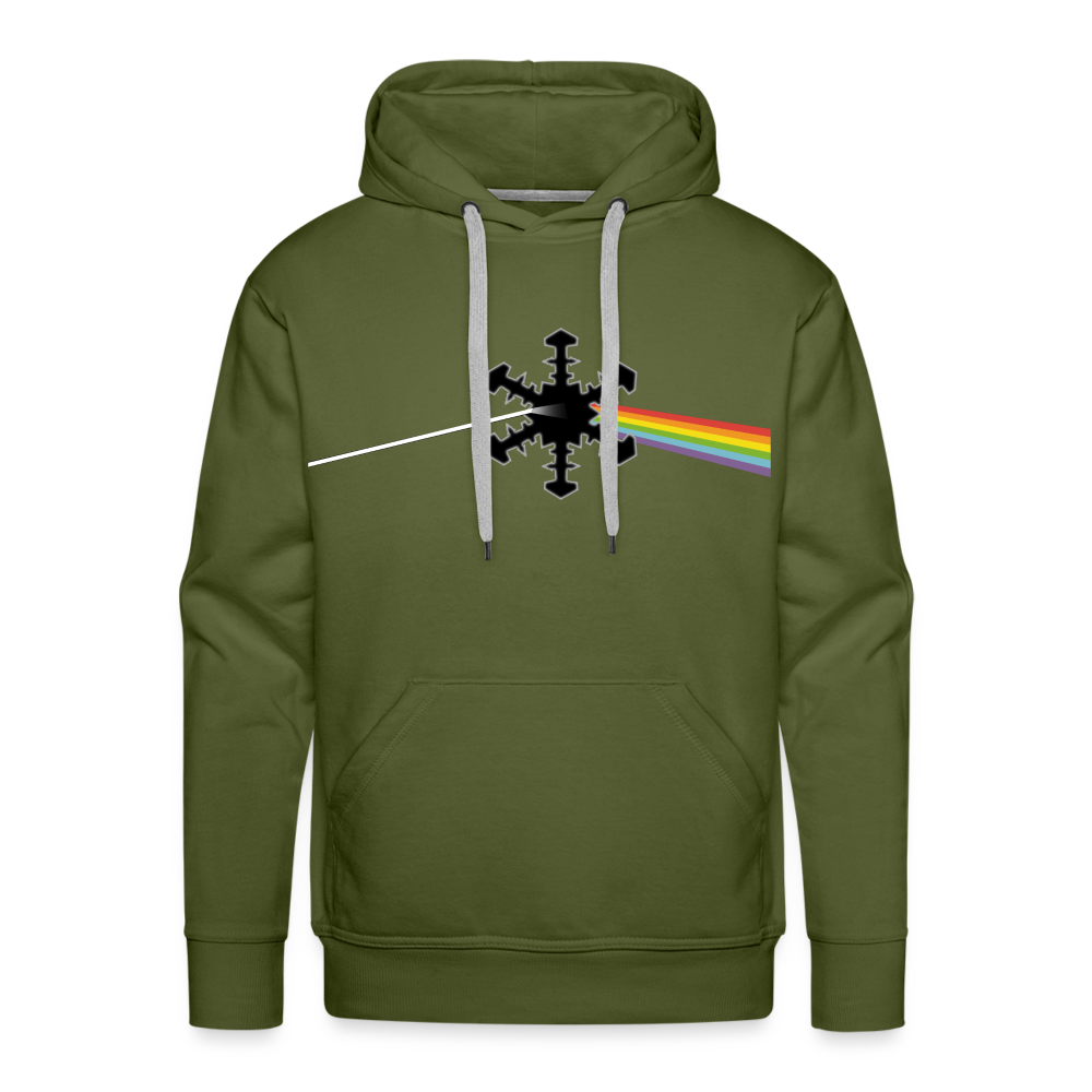 SnowBrains "Dark Side of the Snow" Men’s Hoodie - olive green