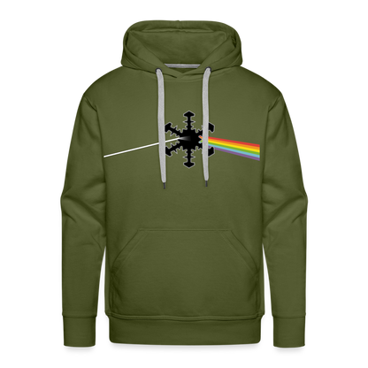 SnowBrains "Dark Side of the Snow" Men’s Hoodie - olive green