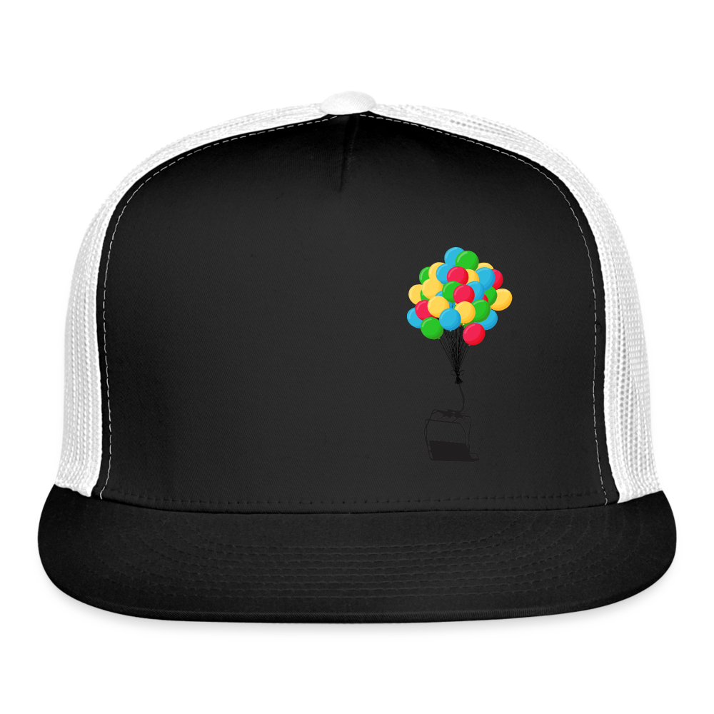 SnowBrains "Balloon Chair" Trucker Cap - black/white