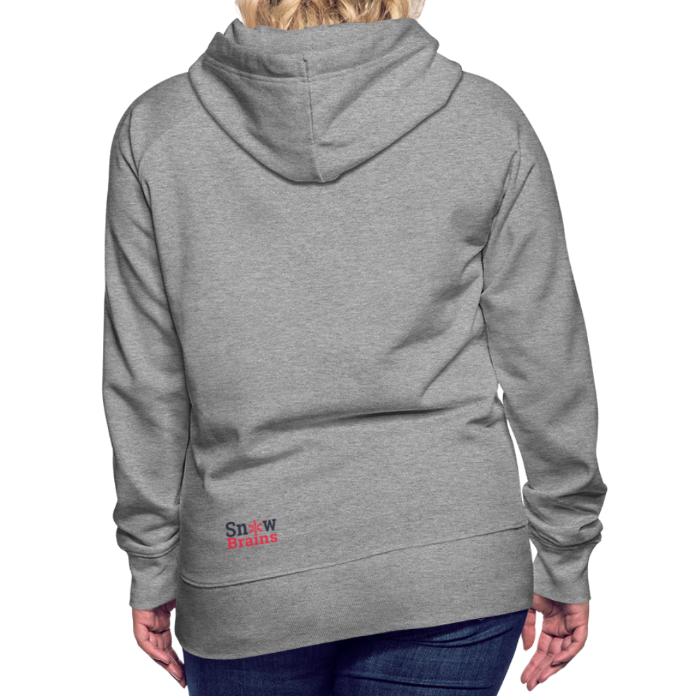 SnowBrains 'Chairlift' Women’s Premium Hoodie - heather grey