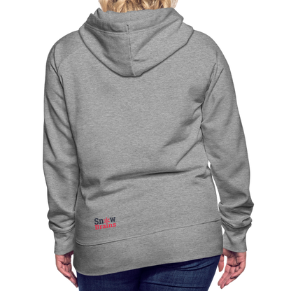 SnowBrains 'Chairlift' Women’s Premium Hoodie - heather grey