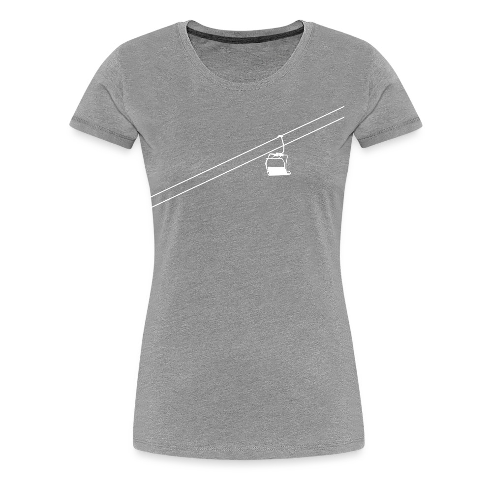 SnowBrains 'Chairlift' Women’s Premium T-Shirt - heather gray