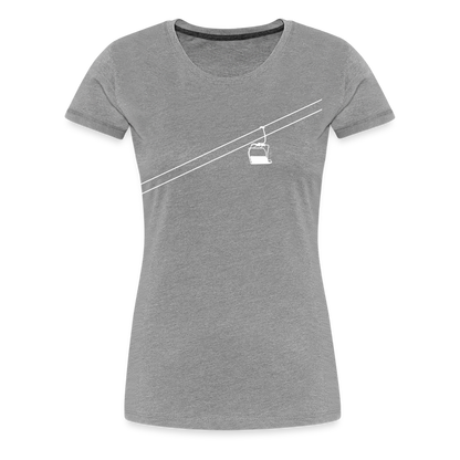 SnowBrains 'Chairlift' Women’s Premium T-Shirt - heather gray