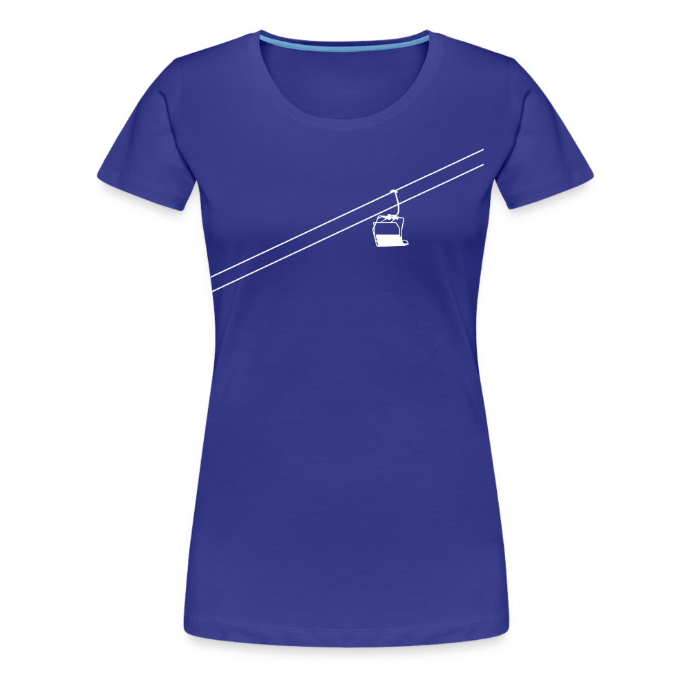 SnowBrains 'Chairlift' Women’s Premium T-Shirt - royal blue