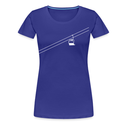 SnowBrains 'Chairlift' Women’s Premium T-Shirt - royal blue