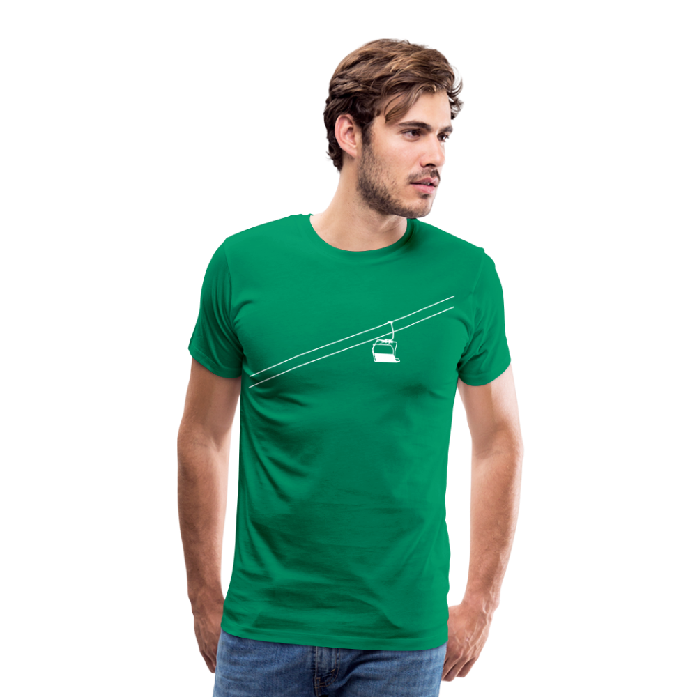 SnowBrains "Chairlift" Men's Premium T-Shirt - kelly green