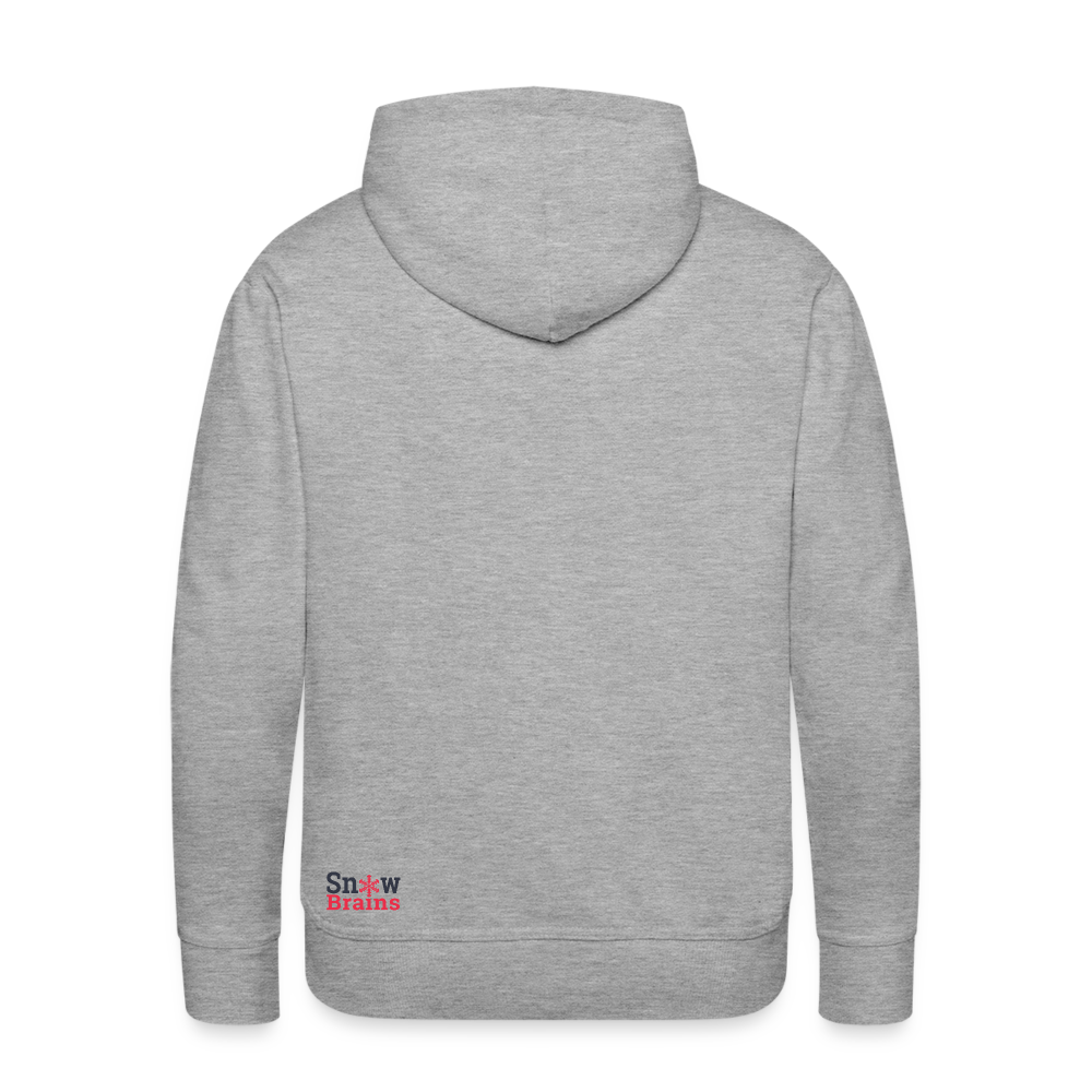 SnowBrains "Dark Side of the Snow" Men’s Hoodie - heather grey