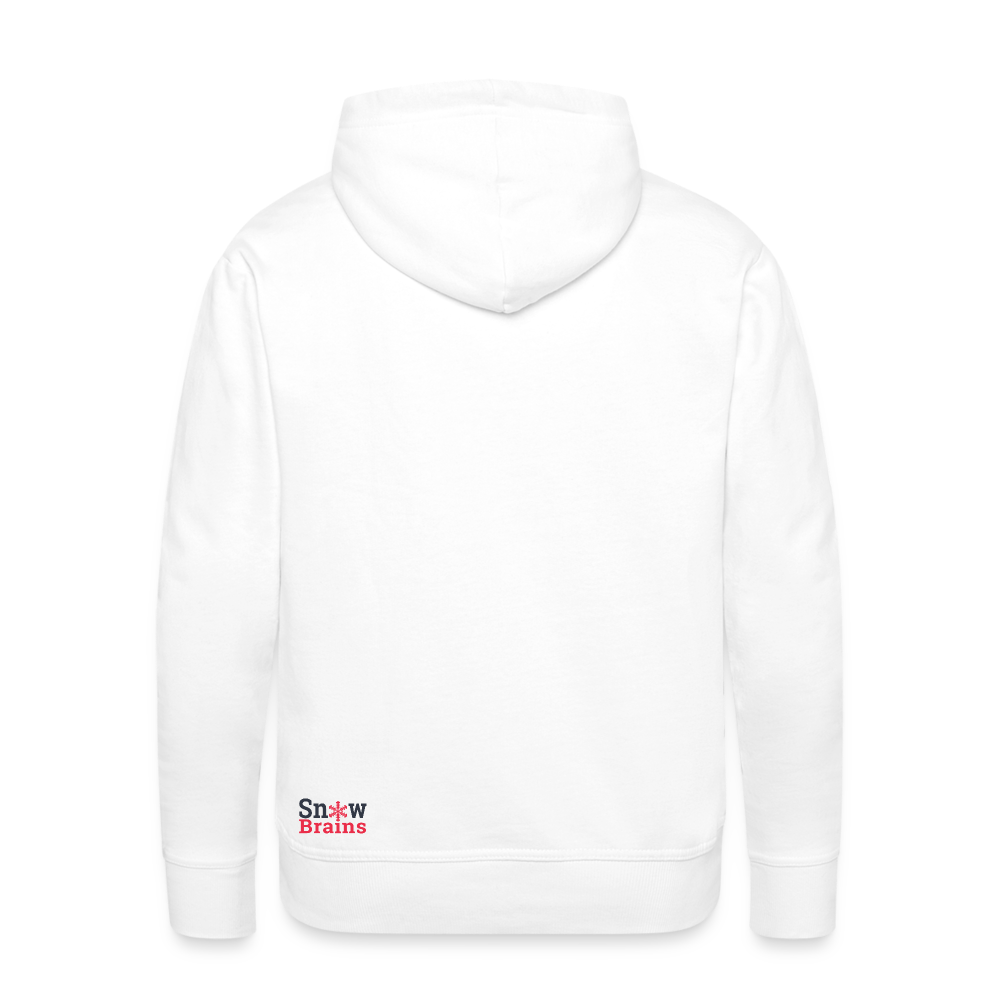 SnowBrains "Dark Side of the Snow" Men’s Hoodie - white