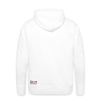 SnowBrains "Dark Side of the Snow" Men’s Hoodie - white