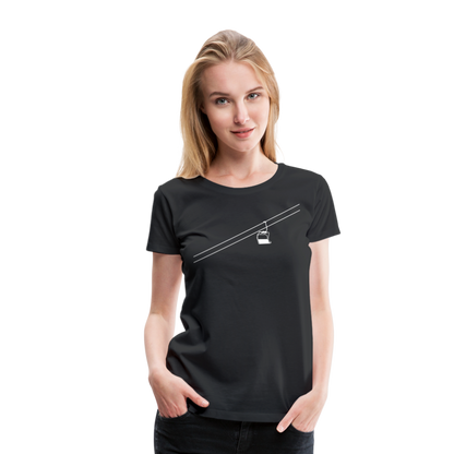 SnowBrains 'Chairlift' Women’s Premium T-Shirt - black