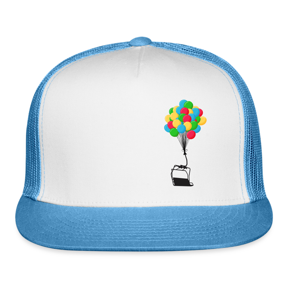 SnowBrains "Balloon Chair" Trucker Cap - white/blue