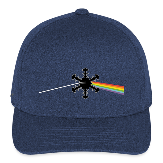 SnowBrains Flexfit  Melange "Dark Side of the Snow" Baseball Cap - heather navy